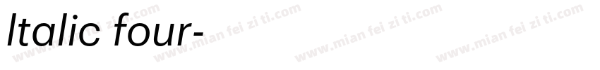ltalic four字体转换